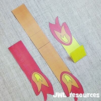 Pentecost spinner craft step 3