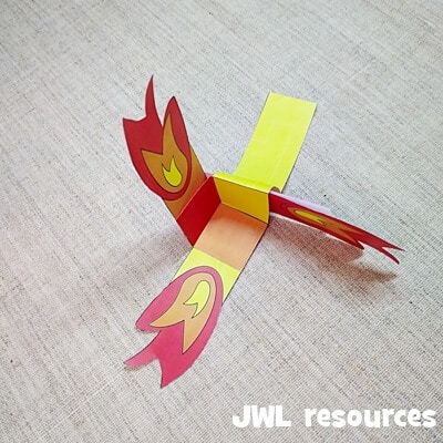 Pentecost spinner craft step 7
