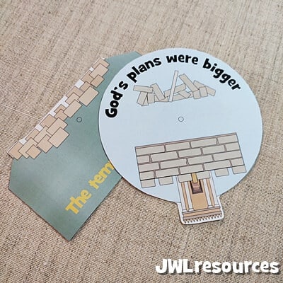 Destruction of the temple craft pieces