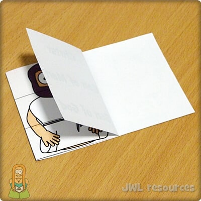 Becoming Jesus flaps craft form 2