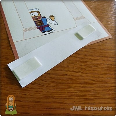 Young Jesus at the temple layered craft attach spacers