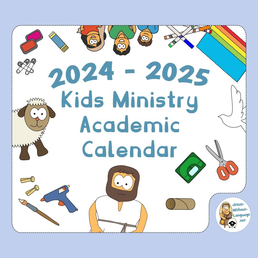 FREE Kids Ministry Academic Calendar 2024-2025