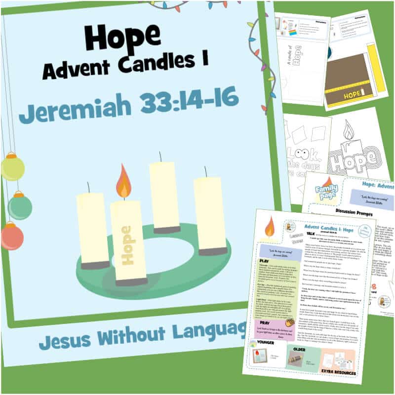 Advent Candle week 1 HOPE - Jeremiah 33