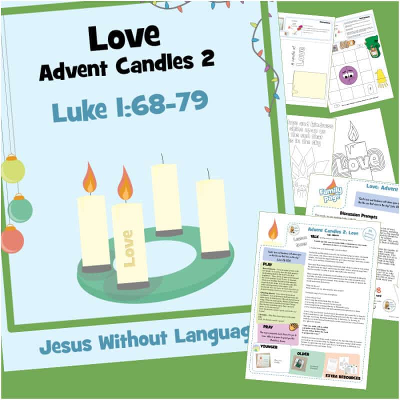Advent Candle week 2 LOVE - Luke 1